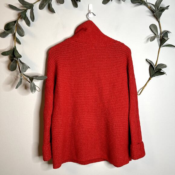 Pilcro Orange/Red Mock Neck Sweater - Picture 5 of 5